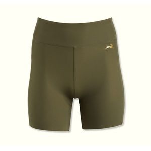 Tracksmith Set Allston Olive Green Shorts & Sports Bra